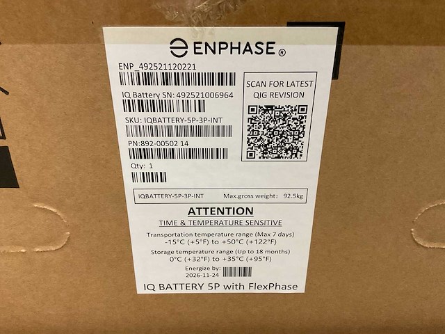 Enphase iq battery 5p flexphase thuis-accu - afbeelding 4 van  6