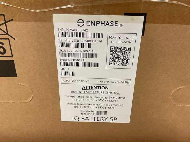 Enphase iq battery 5p thuis-accu - afbeelding 4 van  5