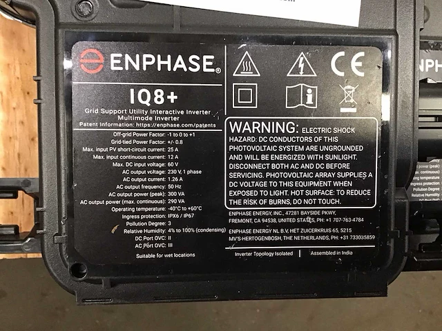 Enphase iq8+ micro omvormers (2x) - afbeelding 2 van  2