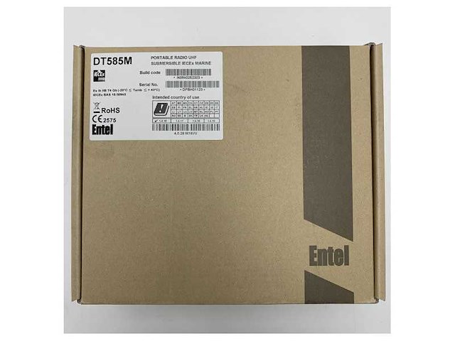 Entel dt585m uhf handheld marine radio - waterproof iecex certified digital & analogue - afbeelding 3 van  5