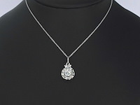 Entourage hanger met natuurlijke diamanten, excl. ketting - afbeelding 2 van  6