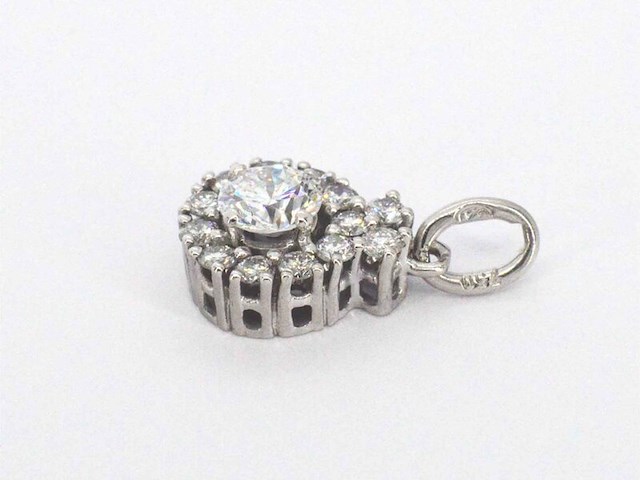 Entourage hanger met natuurlijke diamanten, excl. ketting - afbeelding 5 van  6