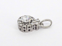 Entourage hanger met natuurlijke diamanten, excl. ketting - afbeelding 5 van  8