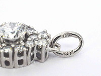 Entourage hanger met natuurlijke diamanten, excl. ketting - afbeelding 6 van  8