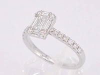 Entourage ring baguette briljant - afbeelding 8 van  10