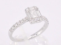Entourage ring baguette briljant - afbeelding 2 van  10