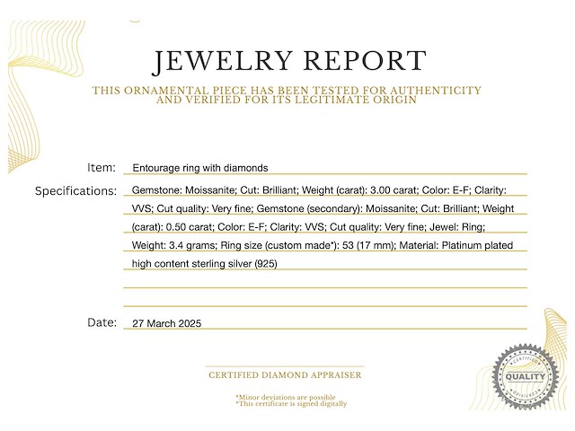 Entourage ring briljanten - afbeelding 3 van  5