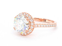 Entourage ring met briljanten - afbeelding 1 van  5