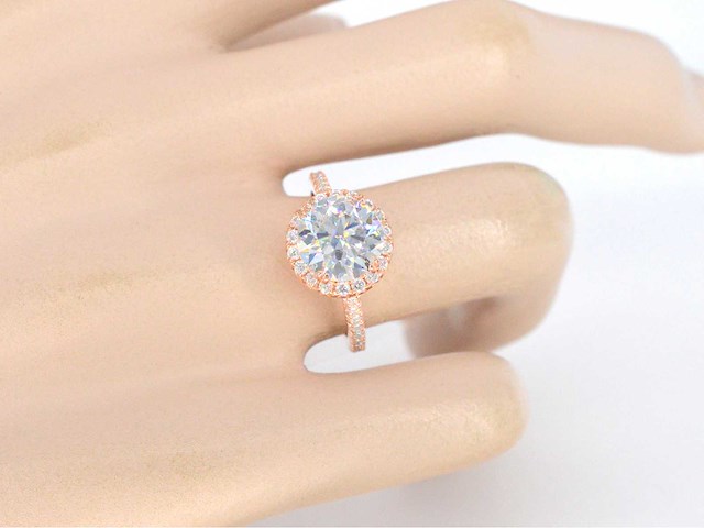 Entourage ring met briljanten - afbeelding 2 van  5