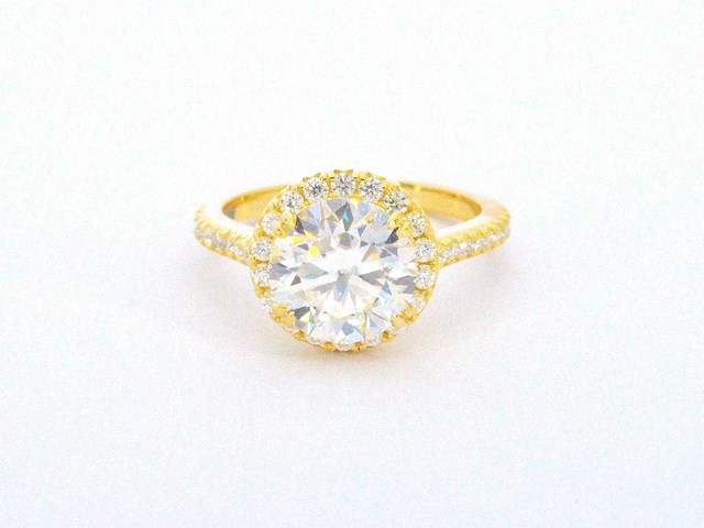 Entourage ring met briljanten - afbeelding 1 van  6