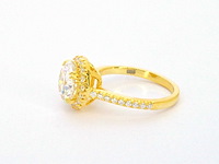 Entourage ring met briljanten - afbeelding 4 van  6