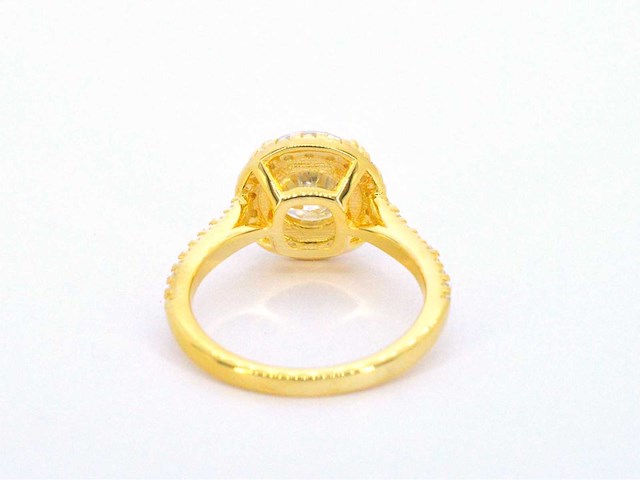 Entourage ring met briljanten - afbeelding 5 van  6