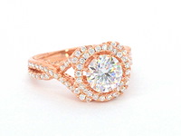 Entourage ring met briljanten - afbeelding 1 van  5