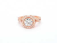 Entourage ring met briljanten - afbeelding 2 van  5