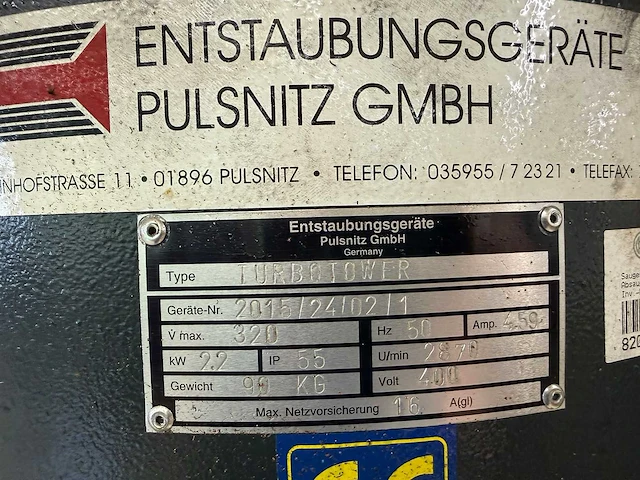 Entstaubungsgerate pulsitz gmbh - 2015 - - cycloonfilter - afbeelding 6 van  9