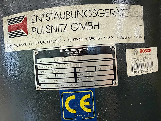 Entstaubungsgerate pulsitz gmbh - 2015 - - cycloonfilter - afbeelding 7 van  9