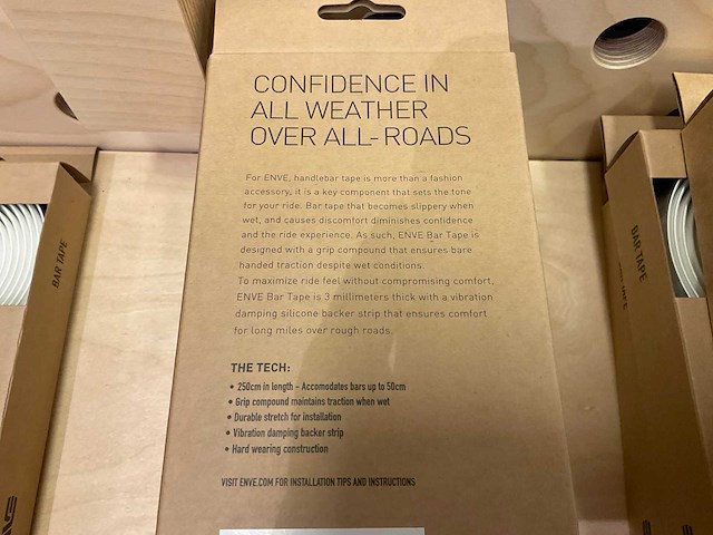 Enve bartape wit 3 mm stuurlint (3x) - afbeelding 5 van  5