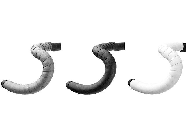 Enve bartape wit/zwart/grijs 3 mm stuurlint (3x) - afbeelding 1 van  5