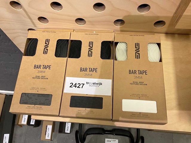 Enve bartape wit/zwart/grijs 3 mm stuurlint (3x) - afbeelding 4 van  5