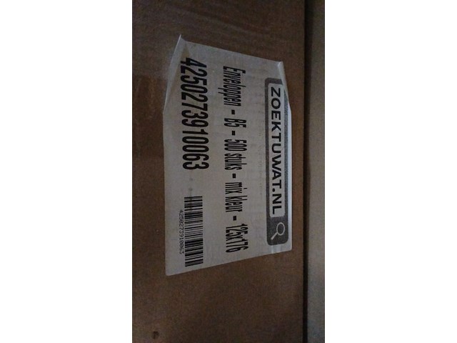 Enveloppe gekleurd 500 stuks - afbeelding 5 van  5