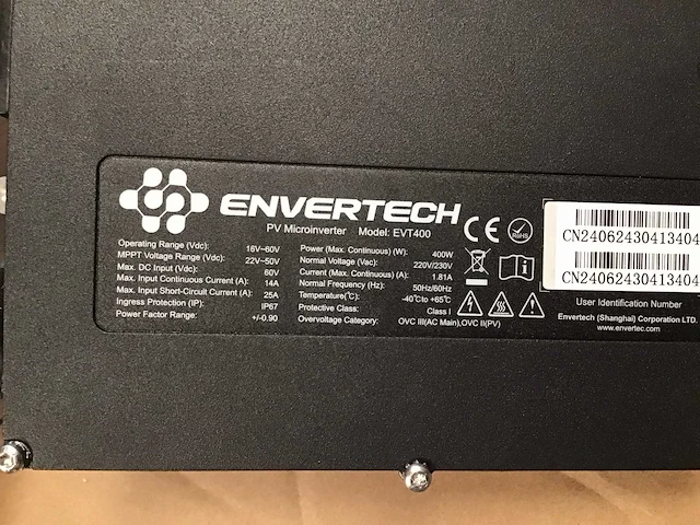 Envertech evt400 r micro omvormer - afbeelding 3 van  3