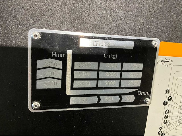 Ep - 2026 - efl 352 li-ion - vorkheftruck - afbeelding 22 van  32