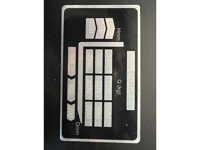 Ep - efl 252 x li-ion - vorkheftruck - triplex - freelift - sideshift 2025 - afbeelding 33 van  38
