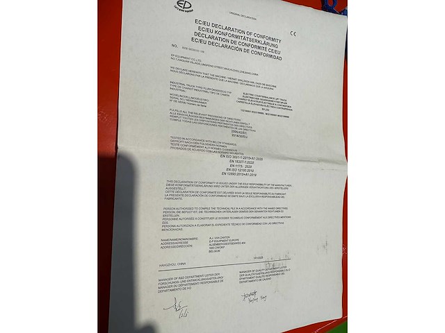 Ep - efl 252 x li-ion - vorkheftruck - triplex - freelift - sideshift 2025 - afbeelding 37 van  45