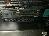 Ep - efxz-301-h - 4.8m triplex - vorkenversteller - li-ion - freelift - sideshift - vorkheftruck - afbeelding 14 van  31