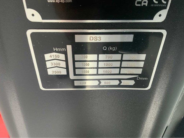 Ep - est 4,15 meter - stapelaar interne lader 2025 - afbeelding 9 van  18