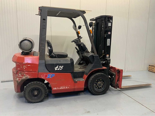 Ep - fg25t - 4.3m triplex, free-lift, side-shift, 2560 uren - vorkheftruck - afbeelding 11 van  14