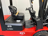Ep efl252x vorkheftruck triplex- vorkensteller - lithium-ion accu - freelift - sideshift -495 uur - 2024 - afbeelding 4 van  21