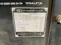 Ep equipment elektrische palletwagen | 2000 kg - afbeelding 5 van  11