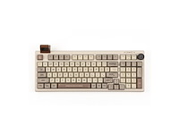 Epomaker rt100 retro white draadloos toetsenbord qwerty - afbeelding 1 van  1