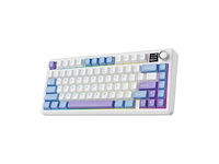 Epomaker x aula f75 max mechanisch draadloos toetsenbord rgb qwerty wit/blauw - afbeelding 1 van  1