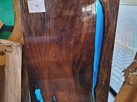 Epoxy eettafel 120x90, blauw, 2025 - afbeelding 1 van  5