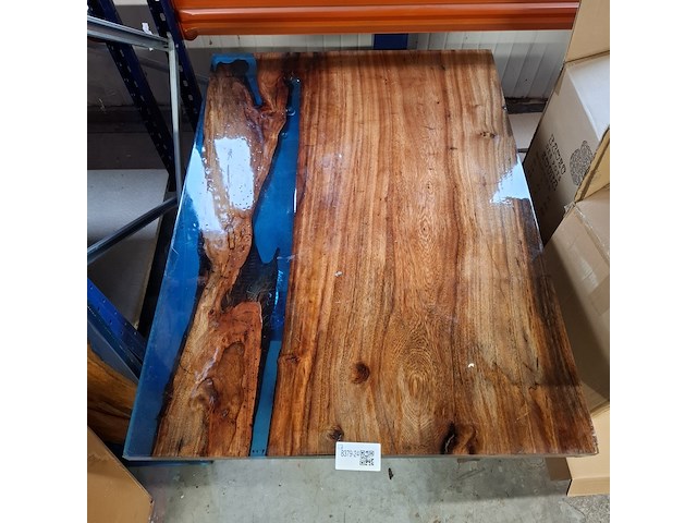 Epoxy tafel 120x75 met set u poten, 2025 - afbeelding 1 van  3