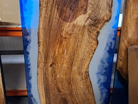 Epoxy tafel 120x75 met set u poten, 2025 - afbeelding 1 van  4