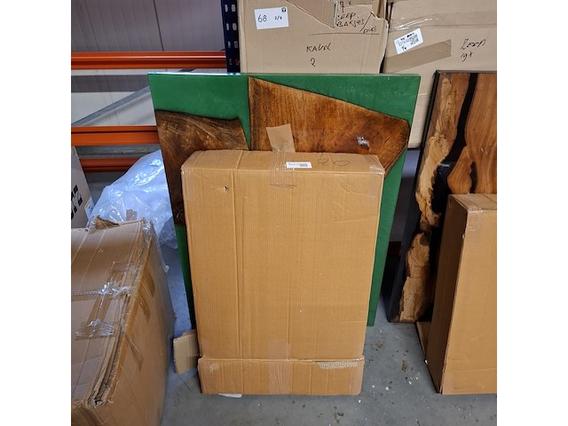 Epoxy tafel 120x75 met set u poten, 2025 - afbeelding 3 van  5