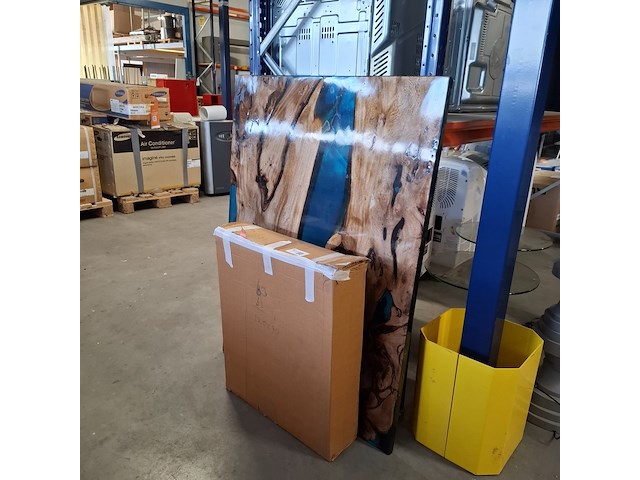 Epoxy tafel blauw 120x90cm, 2025 - afbeelding 4 van  4
