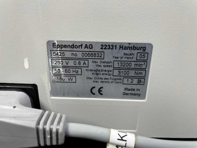 Eppendorf - centrifuge 5415 d - centrifuge - afbeelding 4 van  6