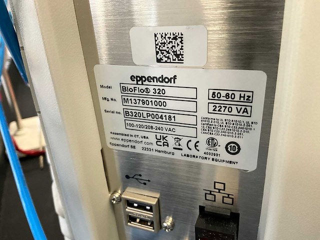 Eppendorf bioflow 320 bioreactor regelsysteem - afbeelding 13 van  13