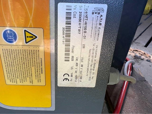 Eps 48 volt pzs 620ah accu met acculader tractiebatterij / heftruckbatterij - afbeelding 2 van  17