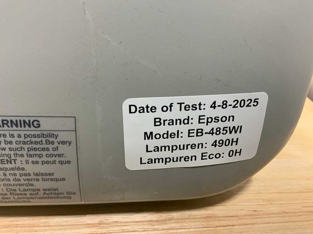 Epson eb-485wi beamer (4x) - afbeelding 5 van  8
