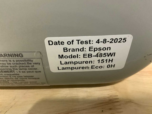 Epson eb-485wi beamer (4x) - afbeelding 6 van  8