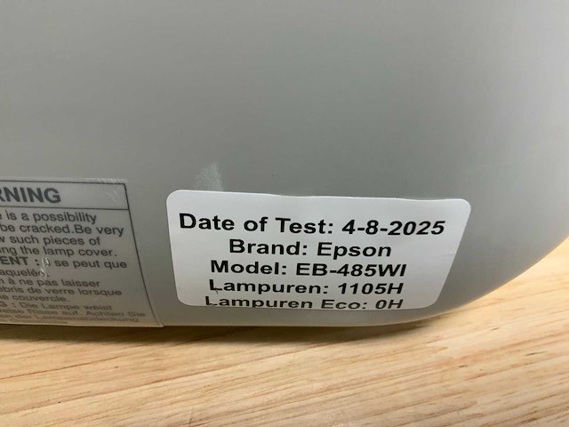 Epson eb-485wi beamer (4x) - afbeelding 8 van  8