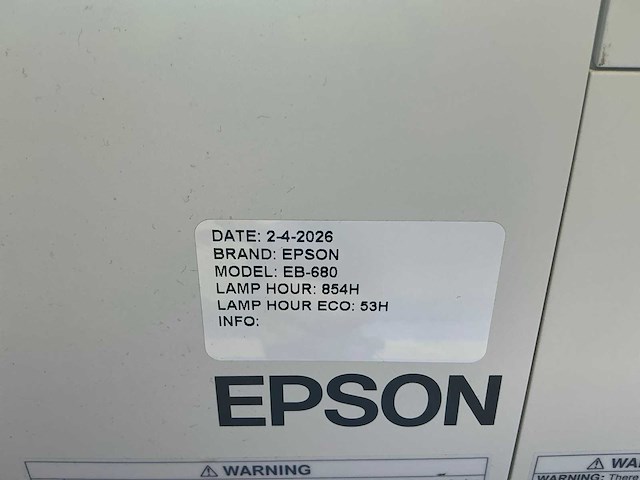 Epson eb-680 beamer - afbeelding 3 van  5