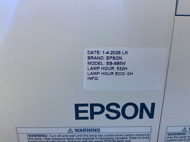 Epson eb-685w beamers & projectie - afbeelding 2 van  8