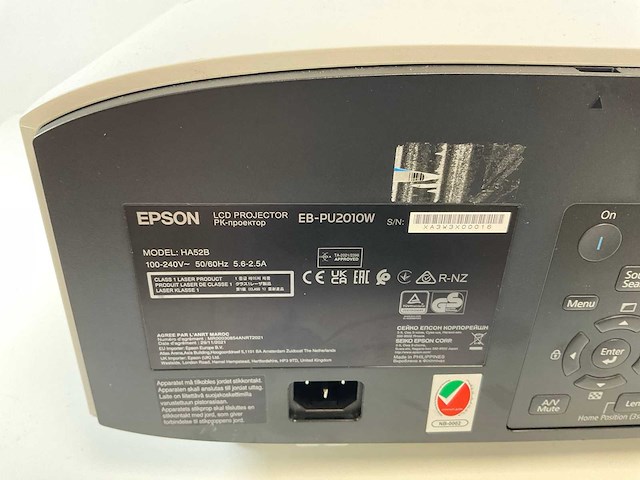 Epson (eb-pu2010w) 10000 lumen wuxga projector - afbeelding 7 van  7