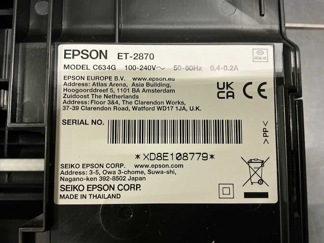 Epson ecotank et-2870 printer - afbeelding 7 van  8